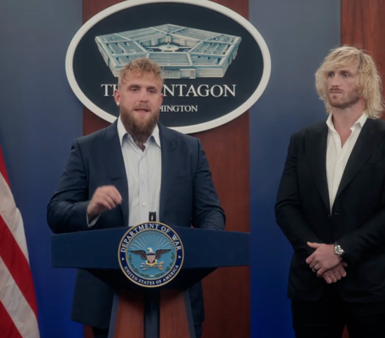 Jake & Logan Paul Address The Troops At The Pentagon