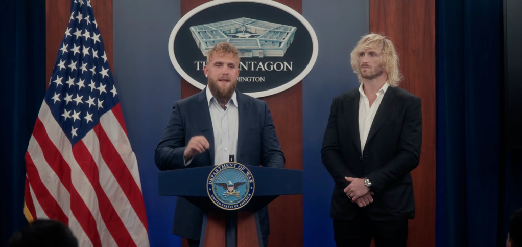 Jake & Logan Paul Address The Troops At The Pentagon