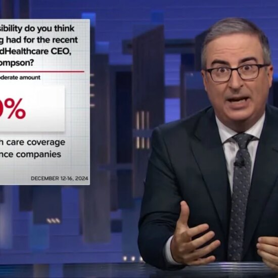 John Oliver preps viewers for Luigi Mangione