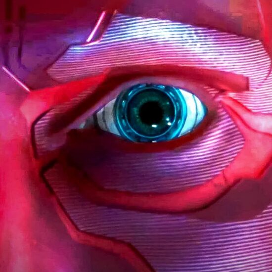 Paul Bettany's Vision eye close up