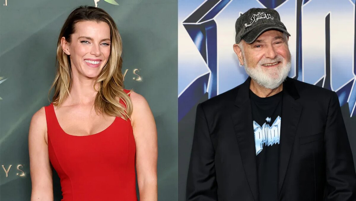 Betty Gilpin and Rob Reiner