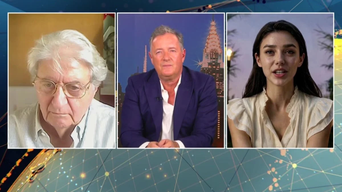 Tilly Norwood glitches out on Piers Morgan Uncensored