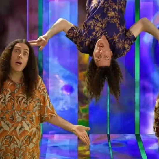 Weird Al Yankovic in his comedic video Al