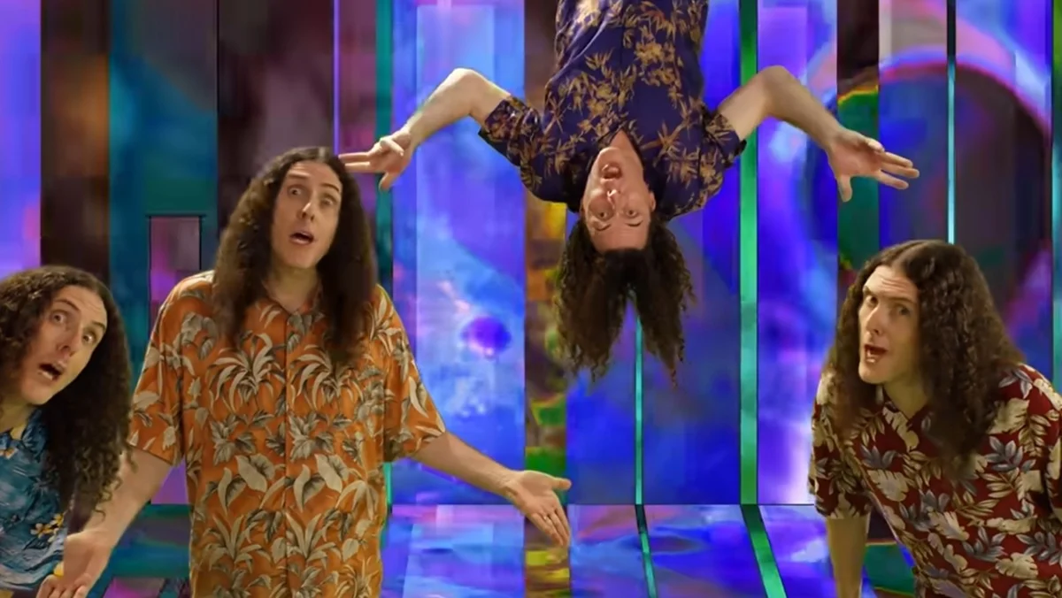 Weird Al Yankovic in his comedic video Al