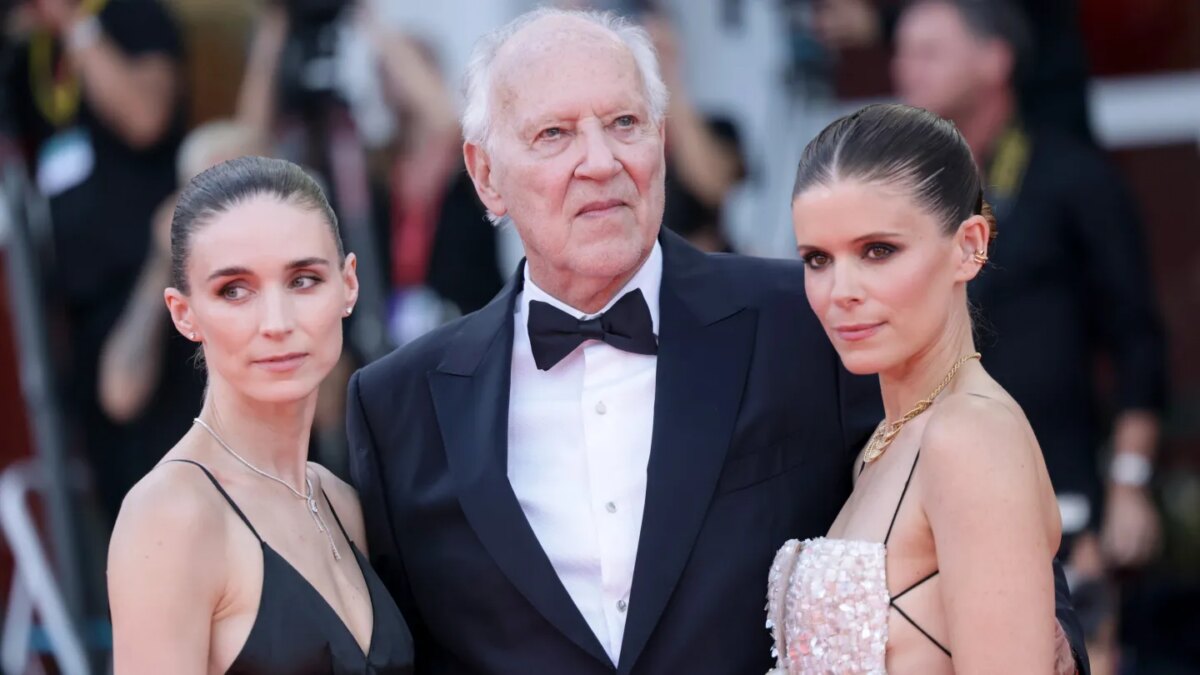 Rooney Mara, Werner Herzog and Kate Mara attend the