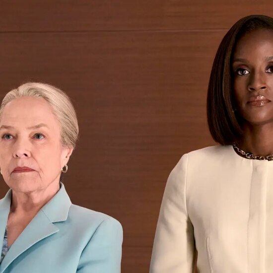 “Matty Matlock” — CBS Original Series MATLOCK, scheduled to air on Thursday, April 23 (9:01-11:00 PM, ET/PT). Pictured (L-R): Kathy Bates as “Madeline Matlock” and Skye P. Marshall as “Olympia Lawrence.” Photo: Michael Yarish/CBS ©2026 CBS Broadcasting, Inc. All Rights Reserved.
