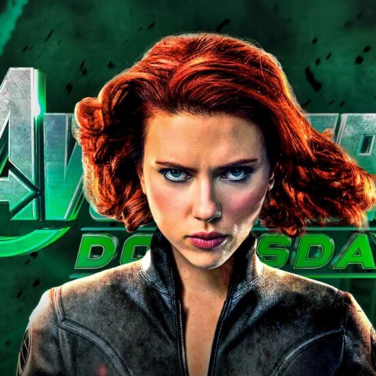Avengers Doomsday logo, Scarlet Johansson's Black Widow
