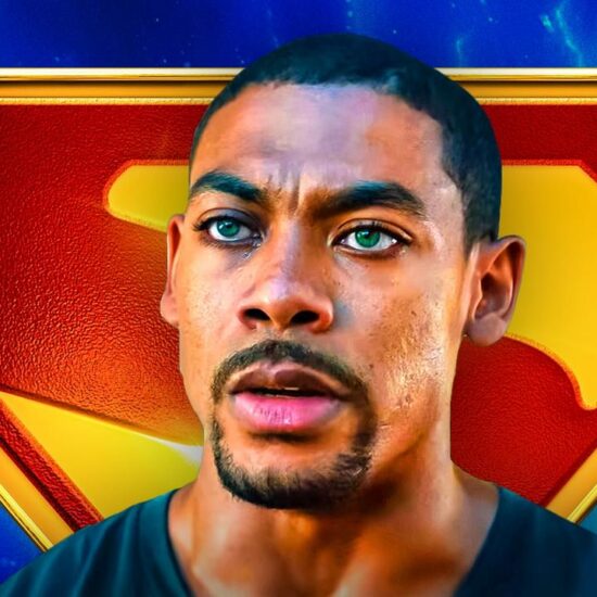 Lanterns star Aaron Pierre, Superman symbol in background
