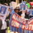Culver City protesters demand Sony, Amazon help defend democracy