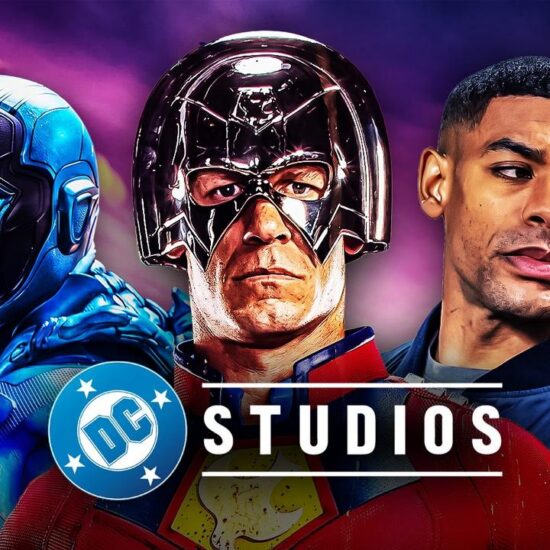 Blue Beetle, Peacemaker, John Stewart Green Lantern, DC Studios Logo.