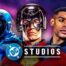 Blue Beetle, Peacemaker, John Stewart Green Lantern, DC Studios Logo.