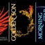 The original covers for the Red Rising trilogy of sci-fi novels.