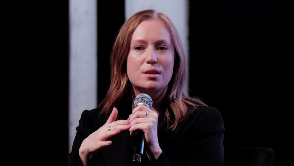 Hannah Einbinder at The New Yorker Festival on Friday night in Manhattan.