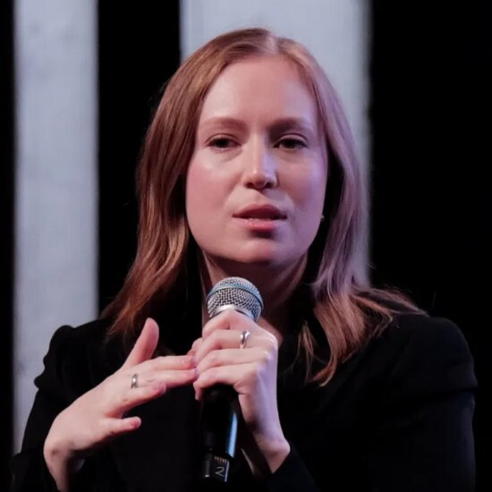 Hannah Einbinder at The New Yorker Festival on Friday night in Manhattan.