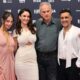 Noa Cohen (l.), co-star Daniel Gimpel, director Avi Nesher, and co-star Yaniv Biton attend the premiere of 