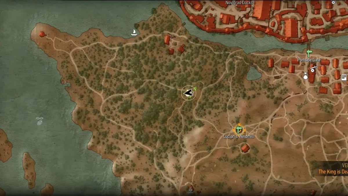 The Witcher 3 Ciri Gwent Card Scoitael Trader location on map