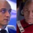 (Left) James McAvoy as Charles Xavier in Dark Phoenix (Right) Patrick Stewart in the Star Trek: TNG episode Tapestry
