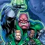 Green Lantern Kilowog along with Lanterns Guy Gardner and John Stewart.