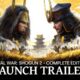 Launch trailer artwork for Total War: SHOGUN 2 Complete Edition, showing samurai armies clashing.