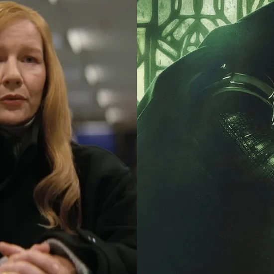 (Left) Sandra H&uuml;ller in Project Hail mary (Right) Robert Downey Jr. as Doctor Doom