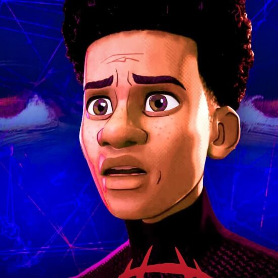 Miles Morales in Spider-Man's Spider-Verse movie