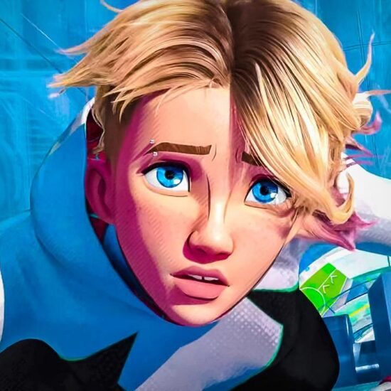 Gwen Stacy in Spider-Verse movie scene