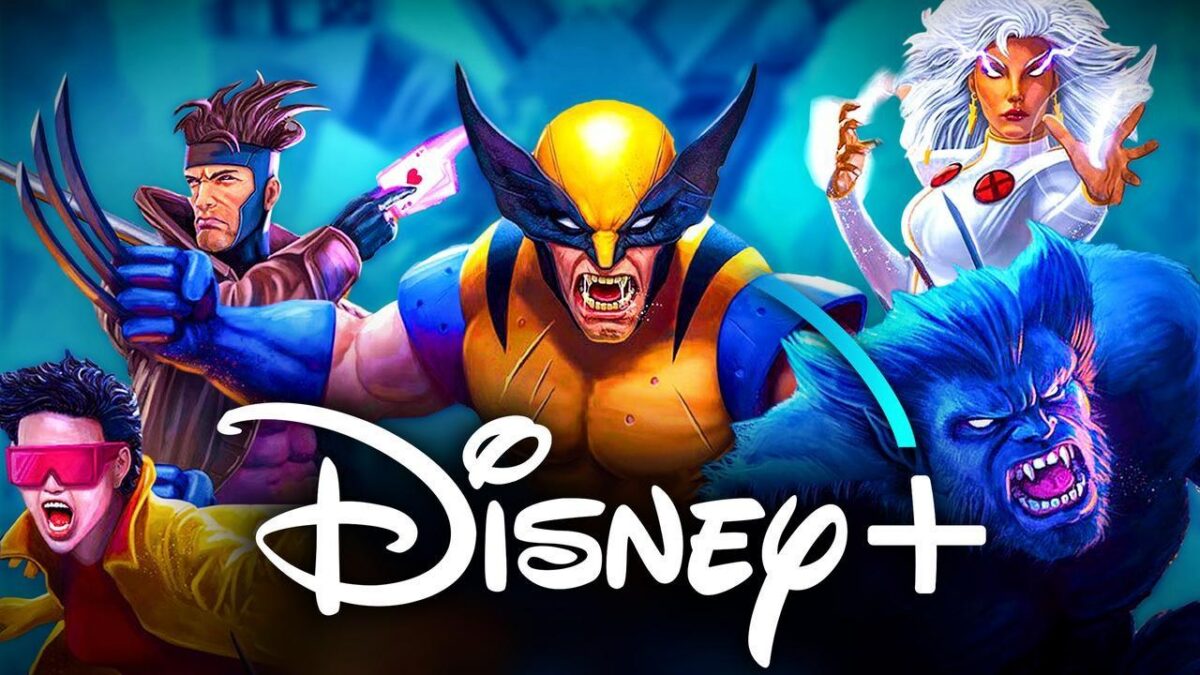 X-Men heroes, Disney Plus logo
